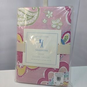 Pottery Barn Kids Samantha Sham Paisley Pink Nwt One Sham